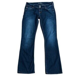 Silver Jeans Kingston Low Rise Boot Cut Blue Denim Stretch